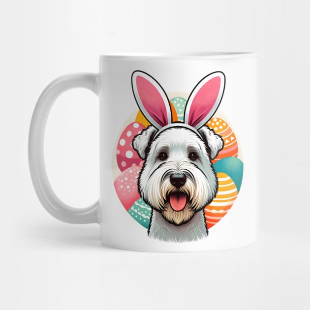 Sealyham Terrier with Bunny Ears Enjoys Easter Splendor by ArtRUs